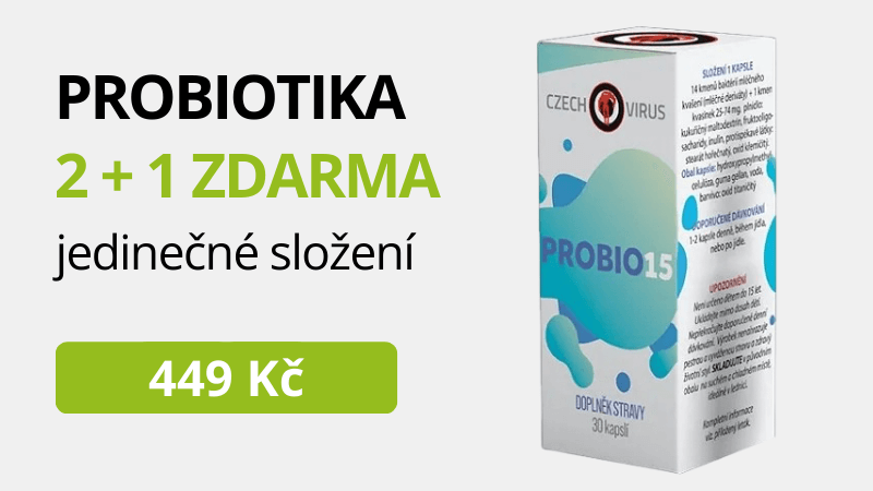 Czech Virus Probio15 30 kapslí 2 + 1 ZDARMA