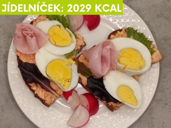 Vzorový jídelníček do krabičky 2029 kcal | 4 jídla denně