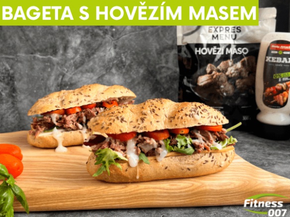 Bagetky s hovězím masem Bagetky s hovězím masem