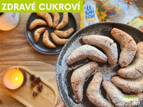 Vanilkové rohlíčky s ořechy a proteinem – zdravější verze vánoční klasiky