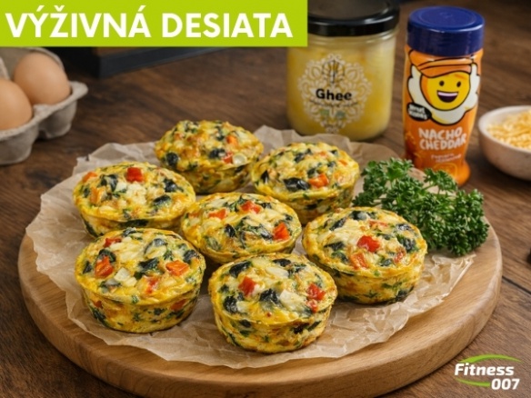 Vajíčkové muffiny – rýchla a zdravá desiata do práce, školy alebo na cesty