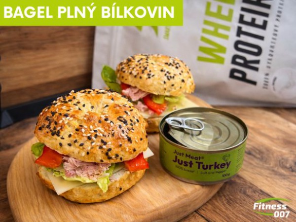 Rychlý proteinový bagel bez kynutí.