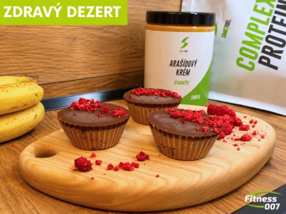 Proteínové PB chocolate košíčky bez cukru a bez pečenia