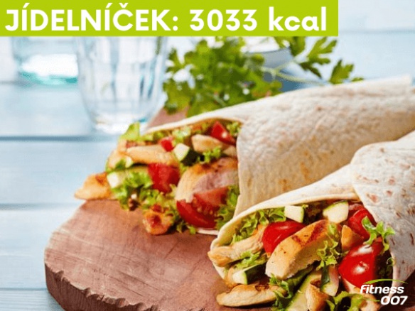 Vzorový jídelníček do krabičky 3033 Kcal | 5 jídel denně