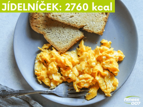 Vzorový jídelníček do krabičky 2760 Kcal | 3 jídla denně